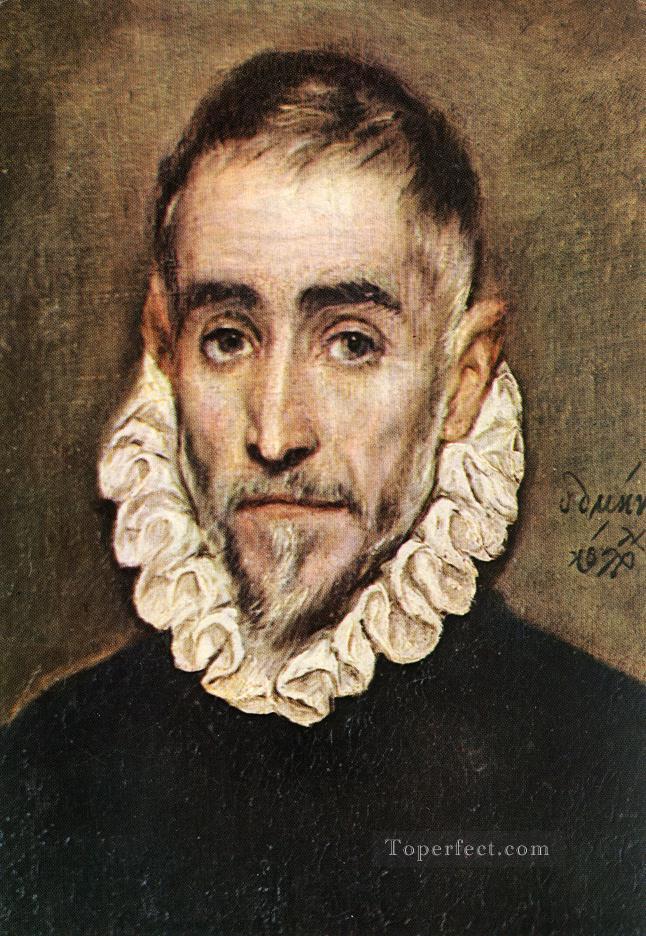 Portrait of an Elder Nobleman 1584 Mannerism Spanish Renaissance El Greco Oil Paintings